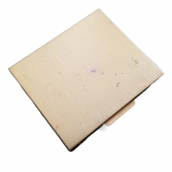 Vintage Mother Of Pearl Gold Tone Mirrored Compact - Picture 10 of 14